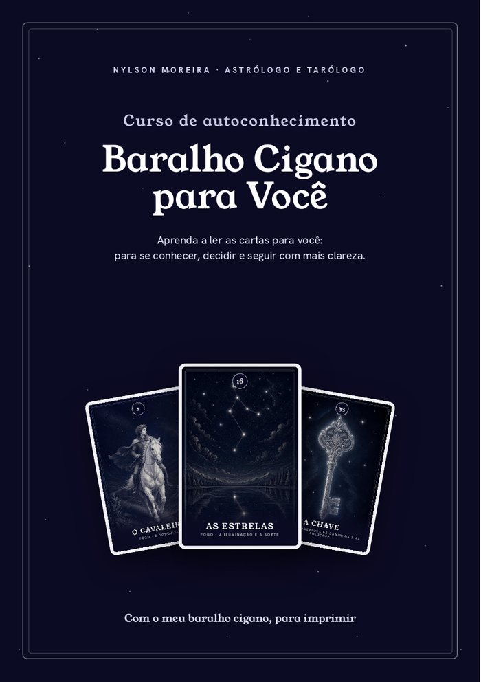 Capa do curso Baralho Cigano para Você