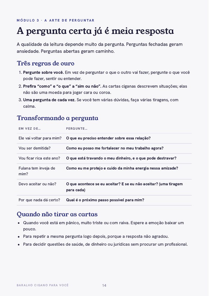 Página sobre como fazer perguntas